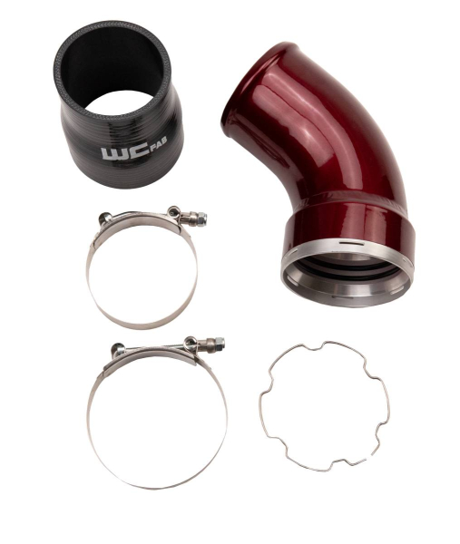 Wehrli Custom Fabrication - 2006-2010 LBZ/LMM Duramax Passenger Side Intercooler Outlet Elbow Kit