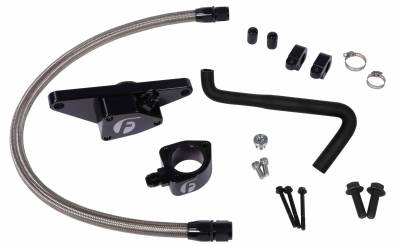 Fleece Performance - 2006-2007 5.9L Cummins Fleece Coolant Bypass Kit (Auto Trans Only) w/ Stainless Steel Braided Line - Image 1