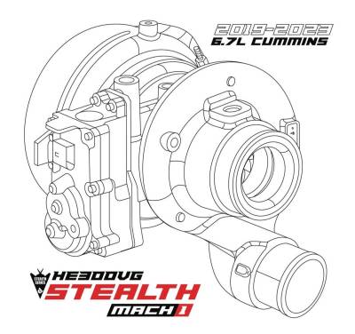 Calibrated Power - 2019-2024 6.7L Cummins HE300VG Stealth Mach 1 64mm Turbo - Image 6