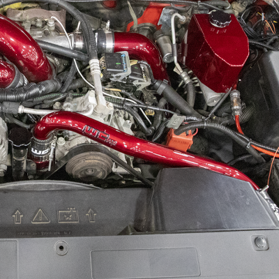 Wehrli Custom Fabrication - 2001-2005 LB7/LLY Duramax Top Outlet Billet Thermostat Housing and Upper Coolant Pipe Kit - Image 5