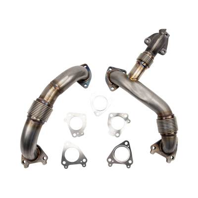 2011-2016 LML Duramax 2" Stainless Up Pipe Kit for OEM or WCFab Manifolds w/ Gaskets
