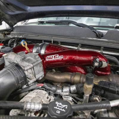 Wehrli Custom Fabrication - 2011-2016 LML Duramax Passenger Side Upper Crossover Intercooler Pipe Kit - Image 6