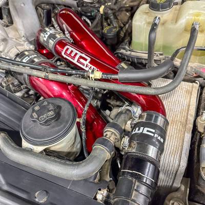 Wehrli Custom Fabrication - 2017-2025 6.7L Powerstroke Upper Coolant Pipe Kit - Image 11