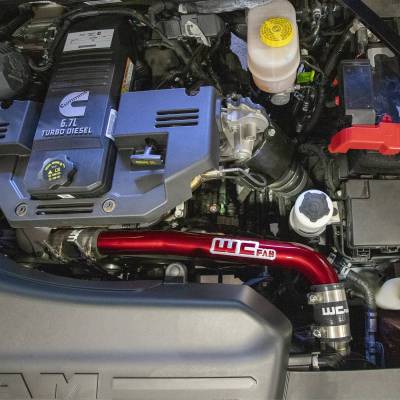 Wehrli Custom Fabrication - 2019-2024 6.7L Cummins Standard Output (SO) Upper Coolant Pipe - Image 4