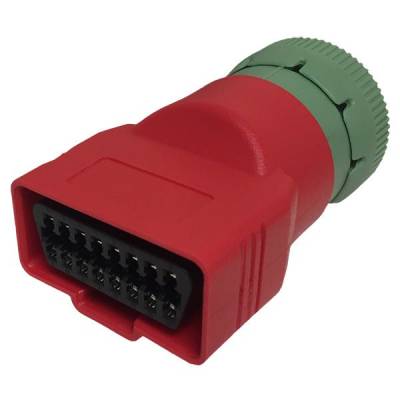 Calibrated Power - Green J1939 Male to OBDII Female Adapter - Image 2