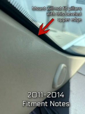 Edge Products - Edge CTS3 A-Pillar Display Mount for 2007.5-2014 GM 1500/2500/3500 - Image 3