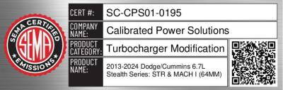 Calibrated Power - 2007.5-2018 6.7L Cummins HE351VE / HE300VG Stealth STR Turbo - Image 9