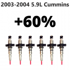 CMB E +60% Exergy Reman Injectors (set of 6)