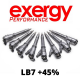 LB7 +45% Exergy Reman Injectors (set of 8)