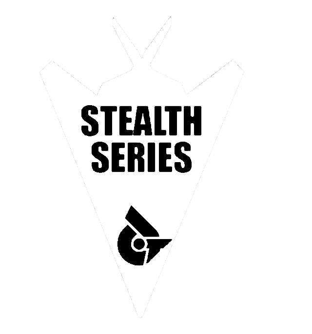 Stealth Turbo Logo White Black Letters